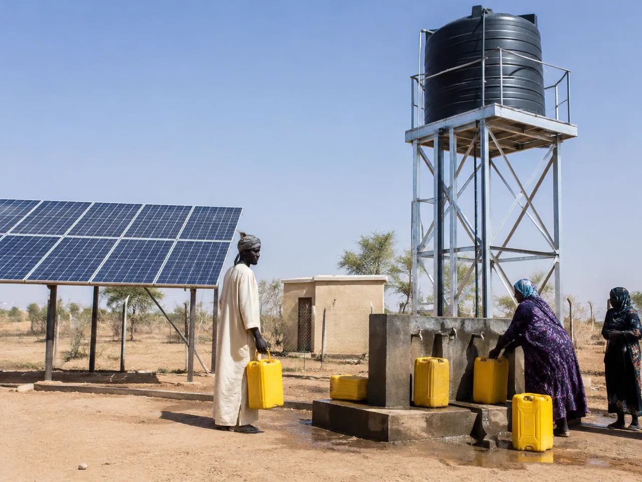 Representative operational water site and community infrastructure